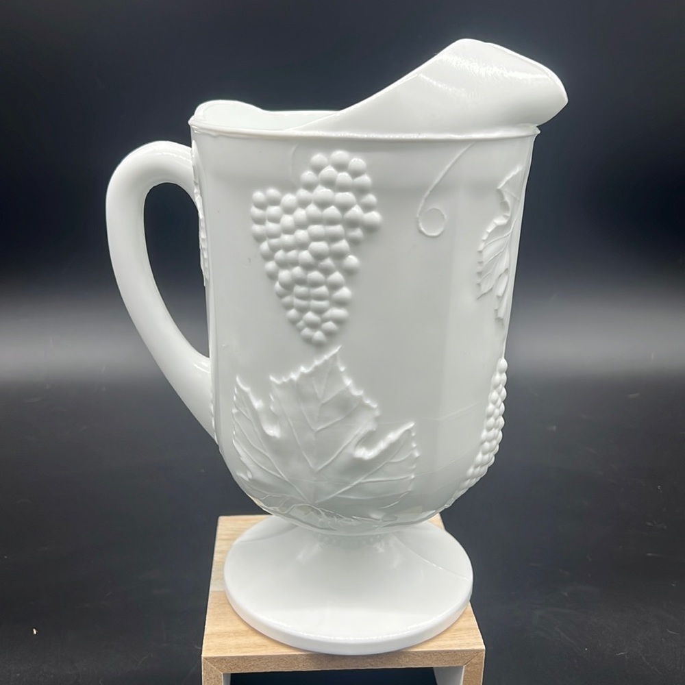 Milk glass pitcher